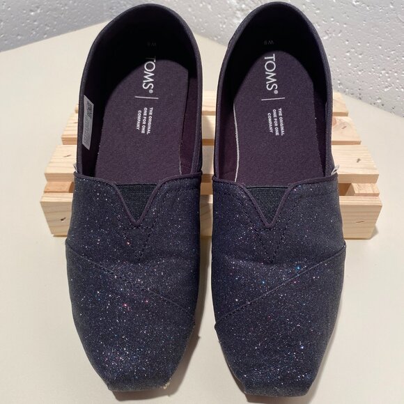 Toms Women's Alpargata Classic Canvas Glitter Flats - Picture 11 of 14